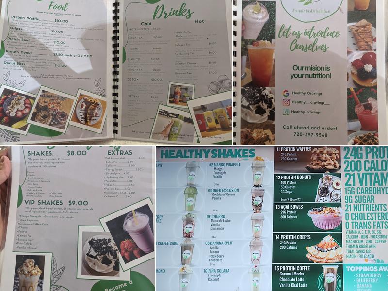 Healthy Cravings Menu