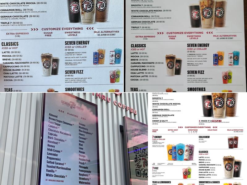 7 Brew Coffee Menu