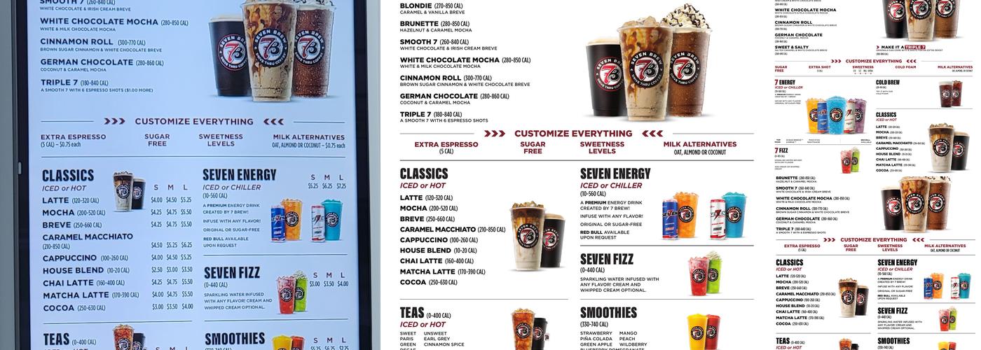 7 Brew Coffee Menu