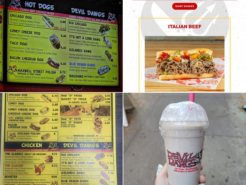 Devil Dawgs Rush St Menu