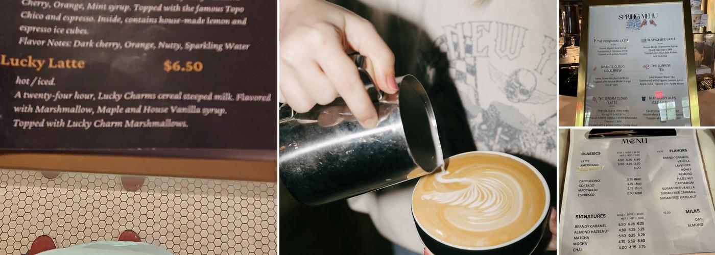 Knucklebones Elixir Co Menu