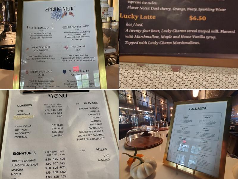 Knucklebones Elixir Co Menu