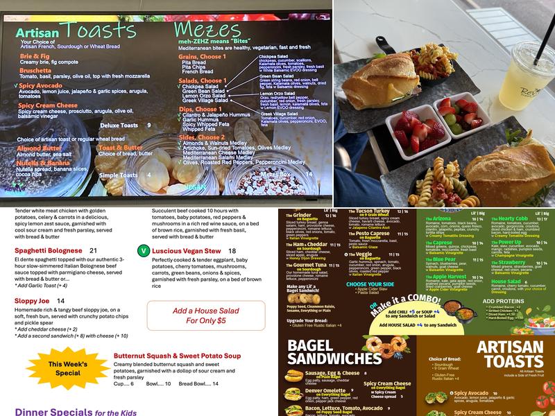 Revive Fresh Bowls & Creamery Menu