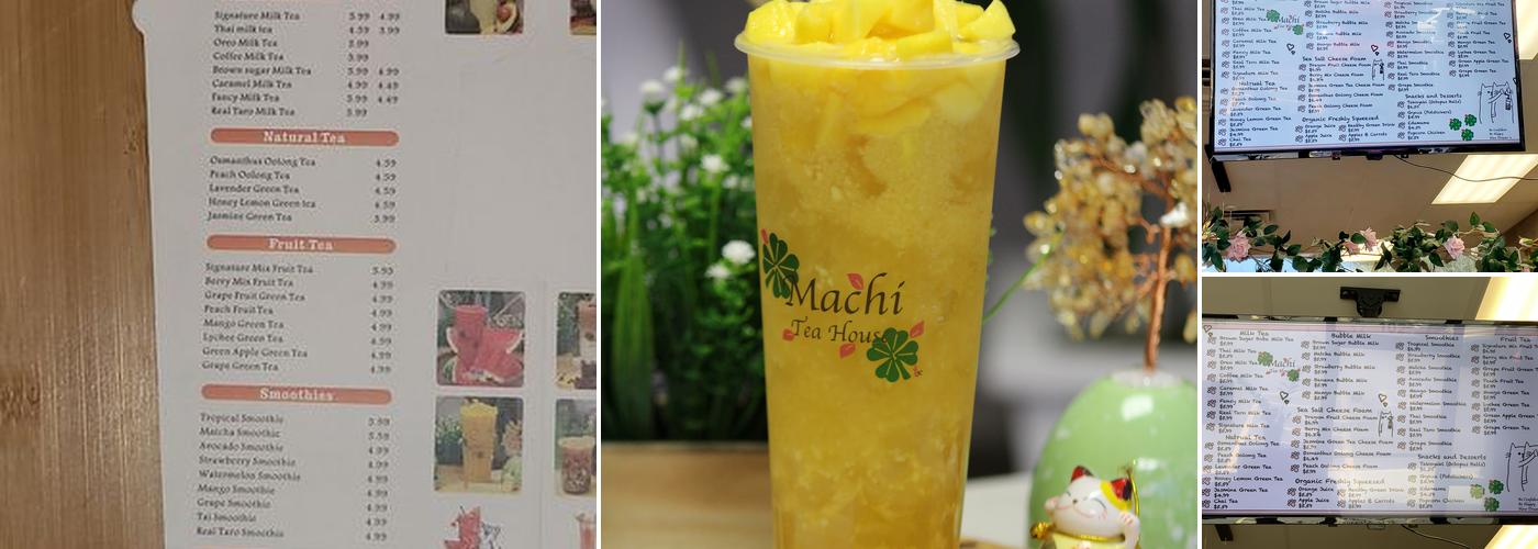 Machi Tea House Menu