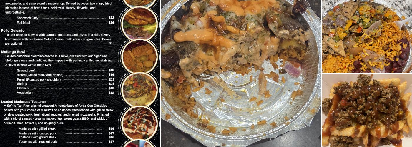 Sofrito Tan Rico Menu