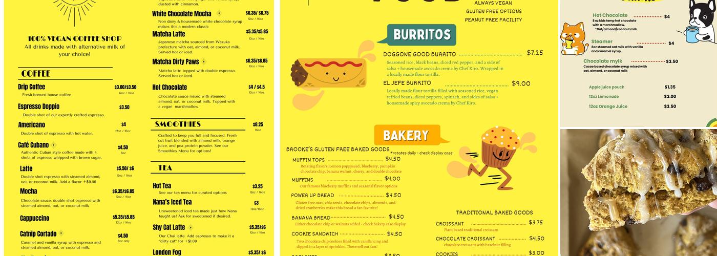 Third Space Coffee Menu