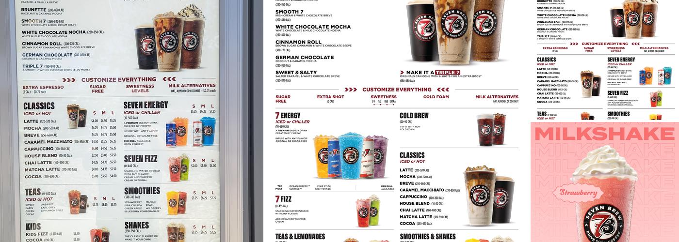 7 Brew Coffee Menu