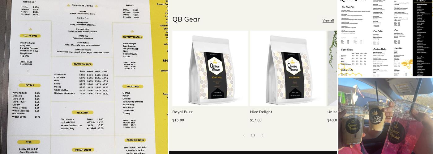 Queen Beans Espresso Menu