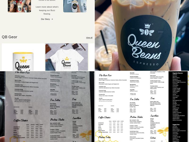 Queen Beans Espresso Menu