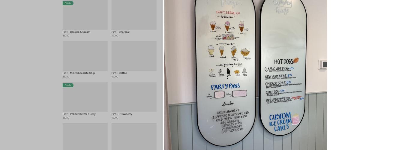 Dom's Creamery Menu