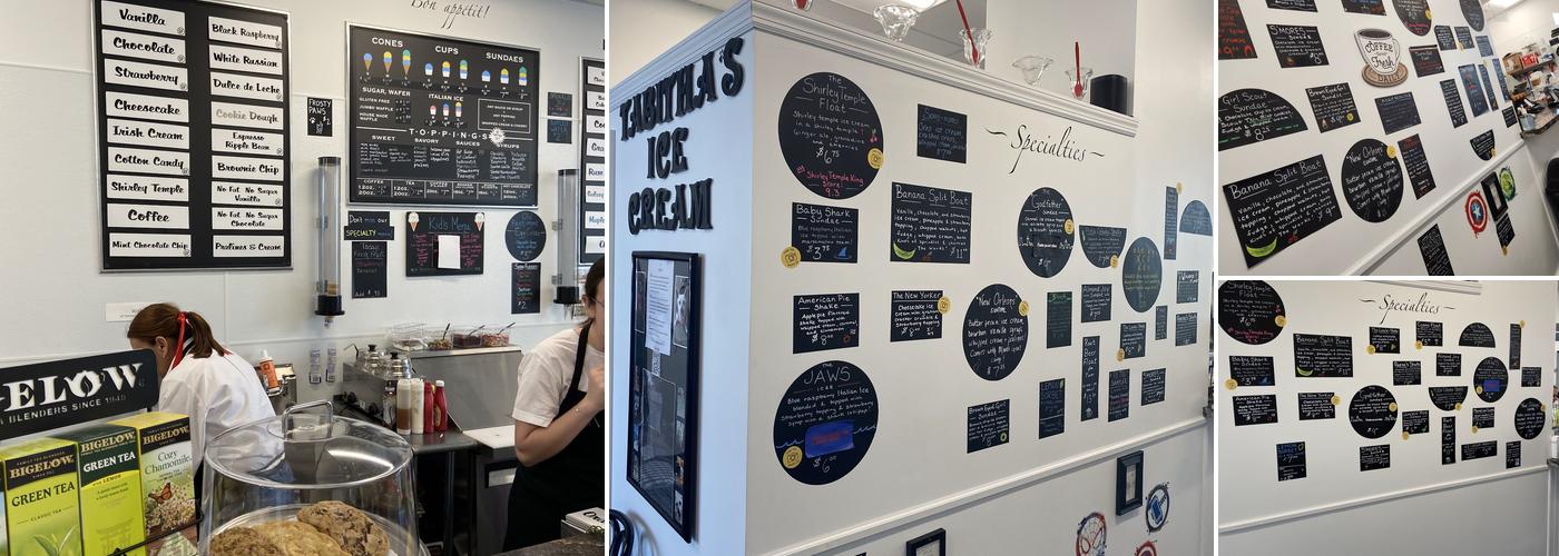 Tabitha's Ice Cream LLC Menu