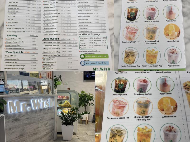 Mr. Wish Wilmington Delaware Menu