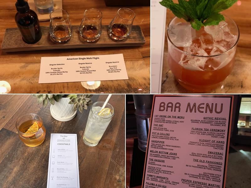 Forward Slash Distillery & Blending House Menu