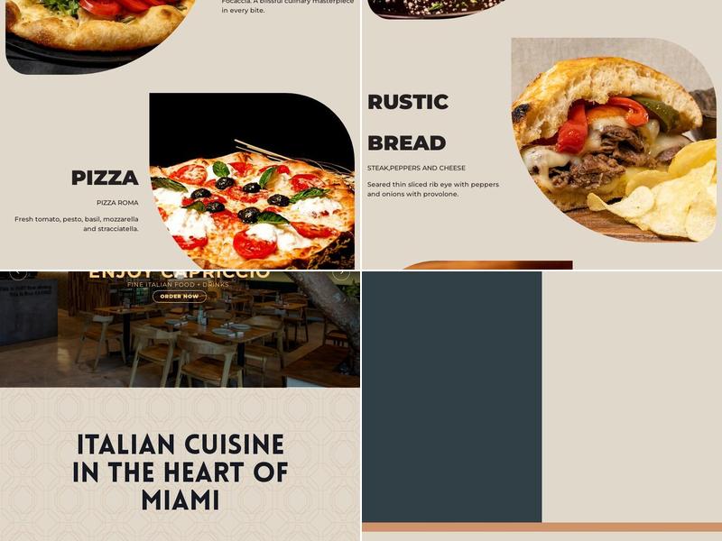 Capriccio Blue Lagoon Menu