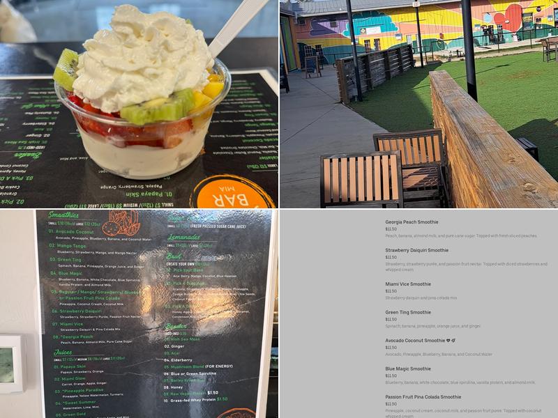 Juice Bar Miami Menu