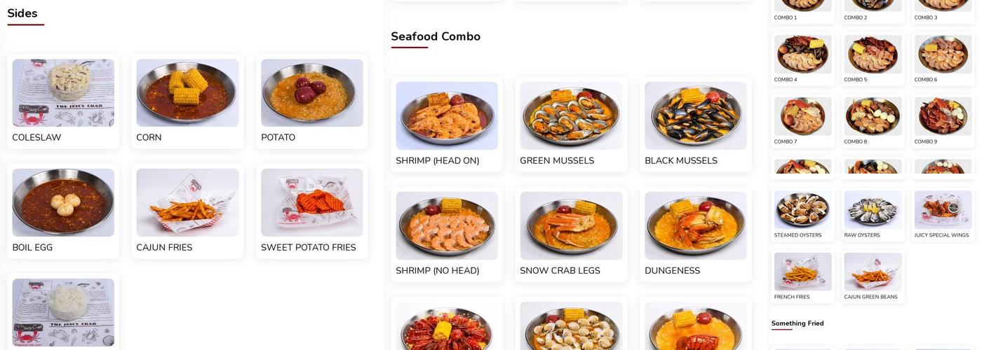 The Juicy Crab Fort Lauderdale Menu