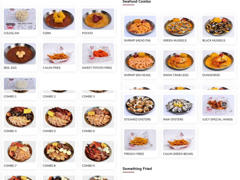 The Juicy Crab Fort Lauderdale Menu