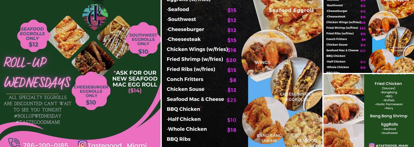 Taste Good Miami Menu