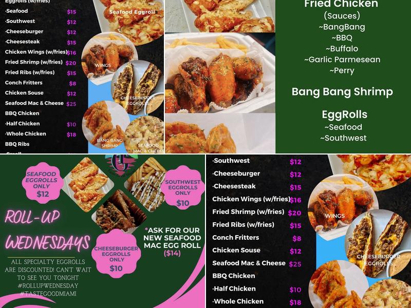Taste Good Miami Menu