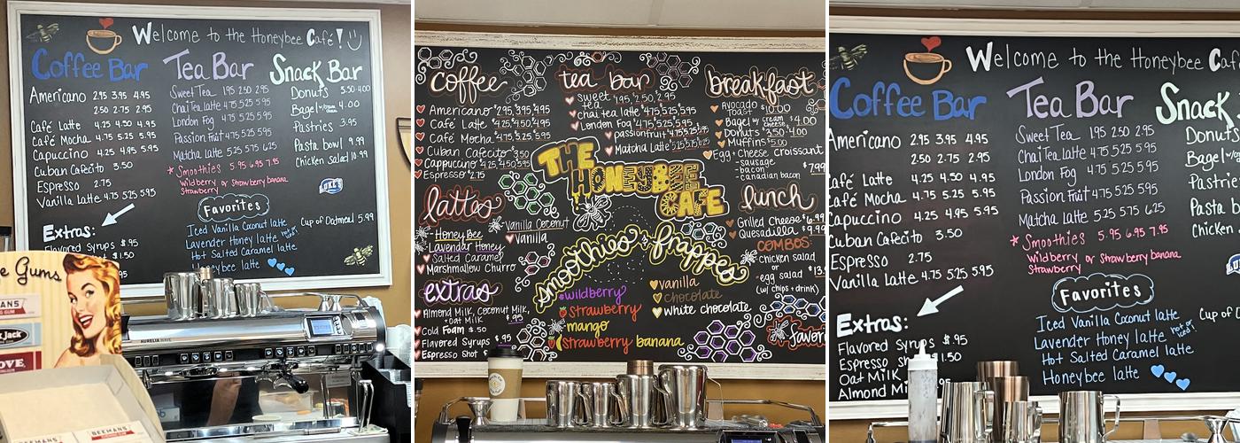 The Honeybee Café Menu