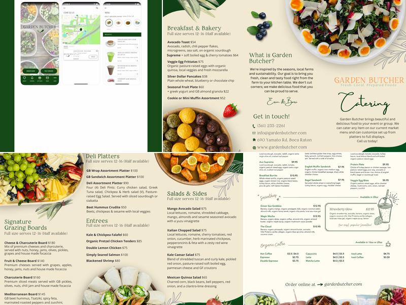 Garden Butcher Menu
