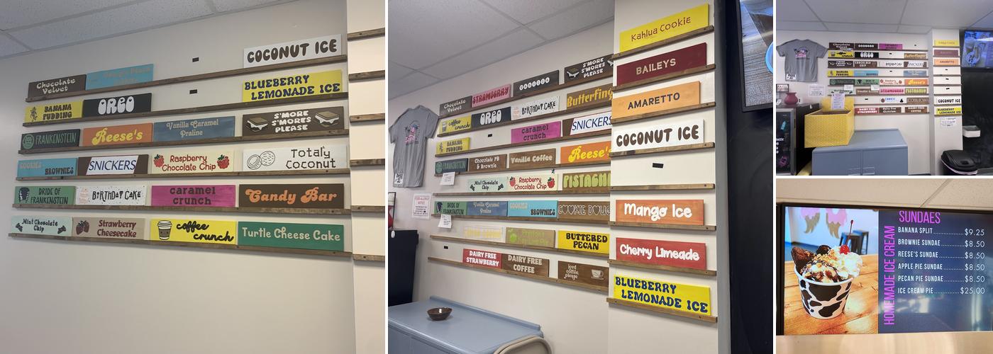 Sweet Melissa's Homemade Ice Cream Menu