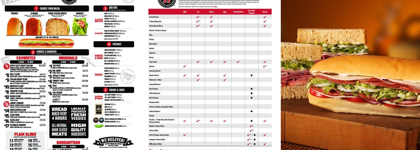 Jimmy John's Menu