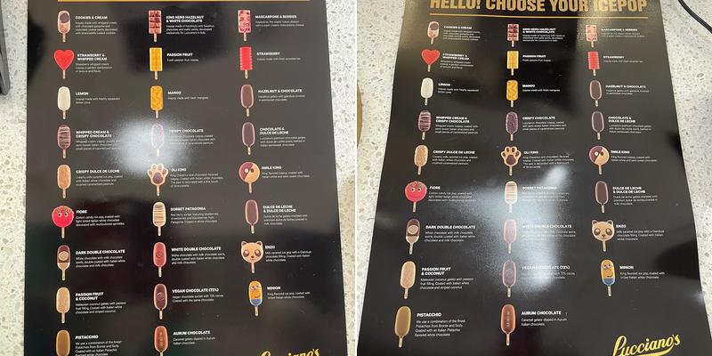 Lucciano's Sawgrass Mills Menu