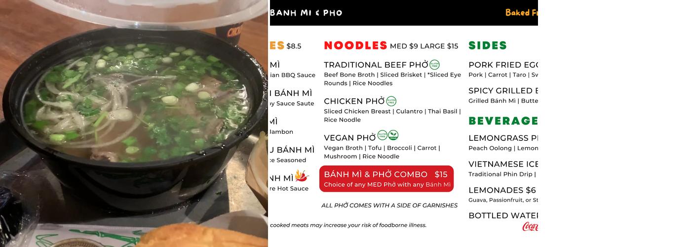Han's Banh Mi AFH Menu