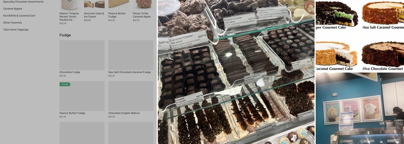 Kilwins Ice Cream - Chocolate - Fudge Menu