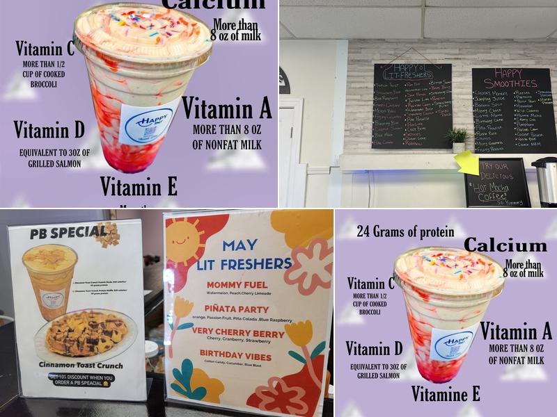 Happy Spot Nutrition Herbalife Menu