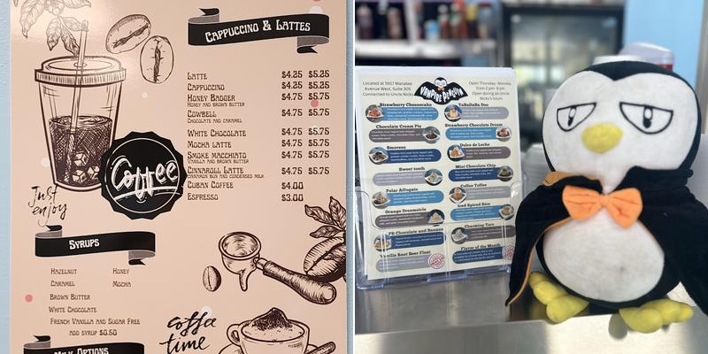 Vampire Penguin Menu