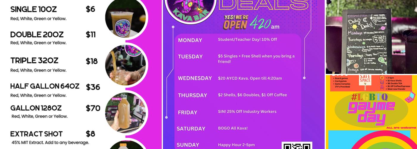 Johnny’s Kava Bar & Hookah Lounge Menu