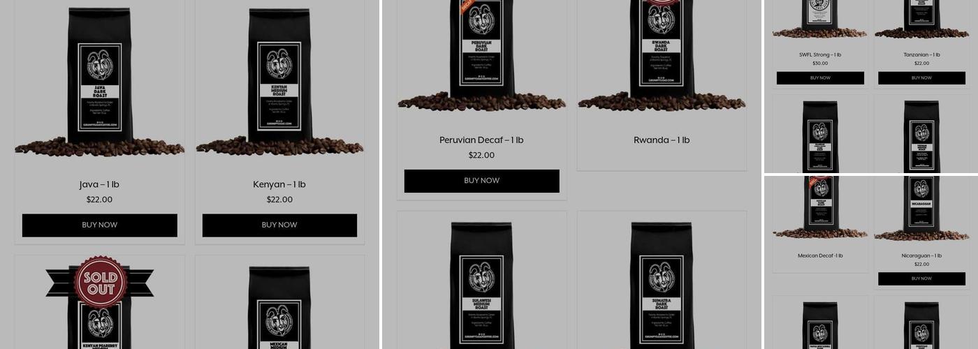 Grumpy Goat Coffee Roastery Menu