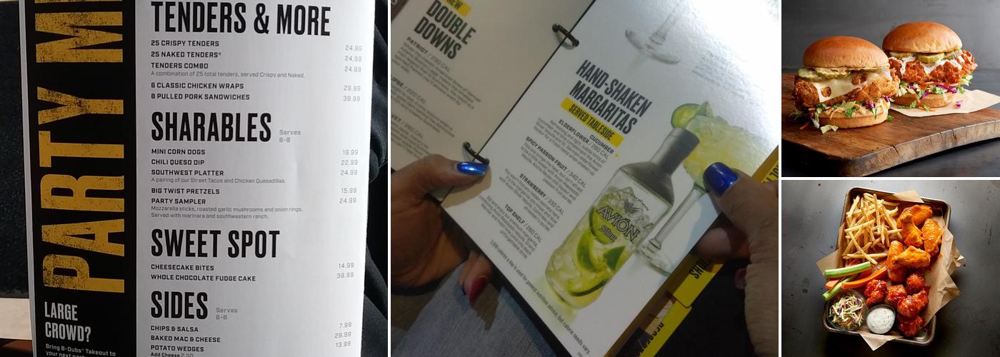 Buffalo Wild Wings Menu