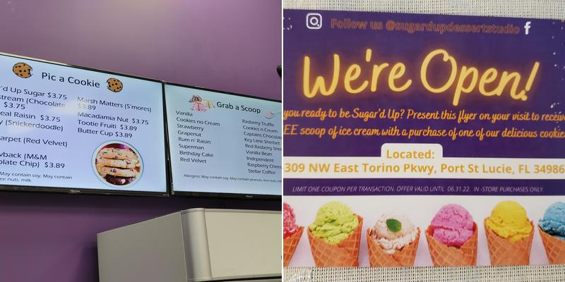 Sugar'd Up Dessert Studio Menu