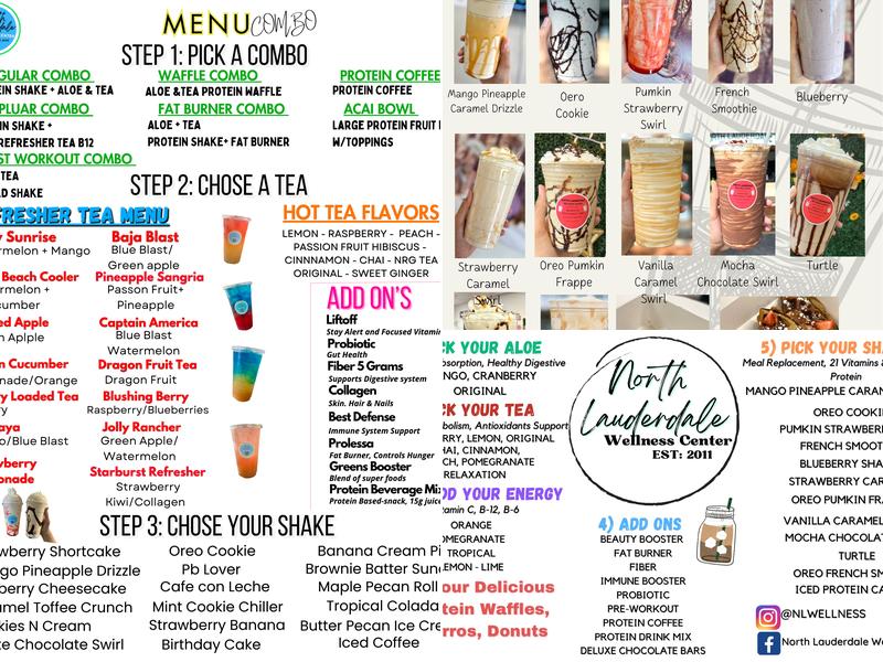 North Lauderdale Wellness Center Menu