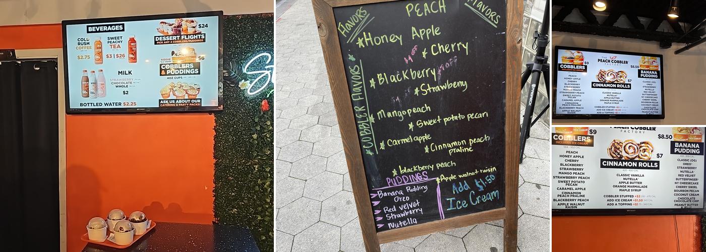 The Peach Cobbler Factory ATL Menu