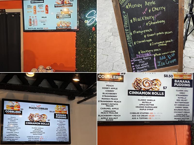 The Peach Cobbler Factory ATL Menu