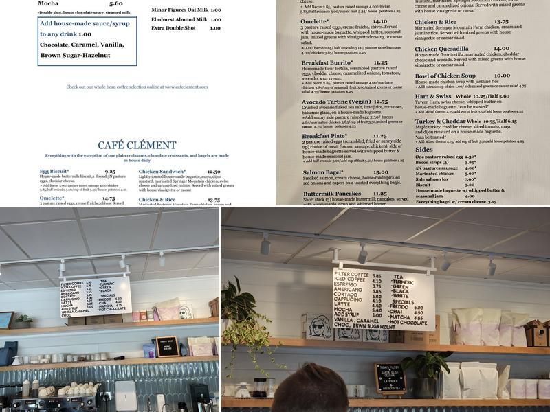 Café Clément Menu