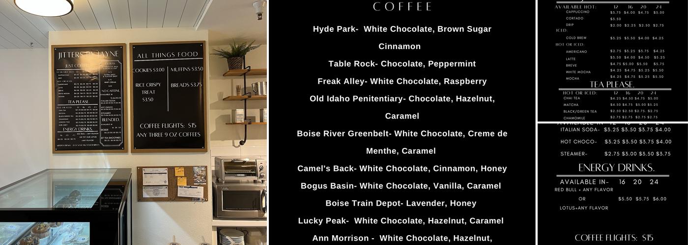 Jitters By Jayne Menu