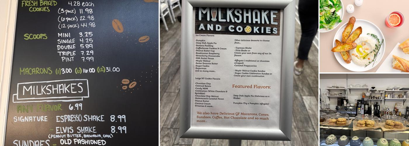 Milkshake and Cookies Menu