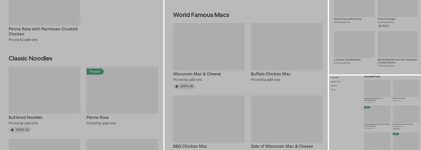 Noodles and Company Menu