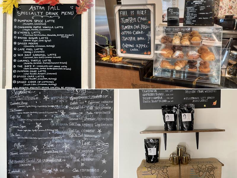 Astra Coffee Roasters Menu