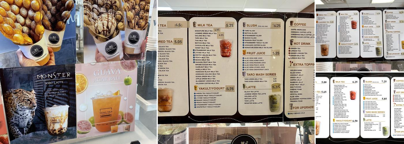 Ding Tea Rolling Meadows Menu