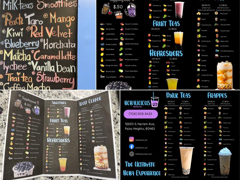 Bobalicious Menu