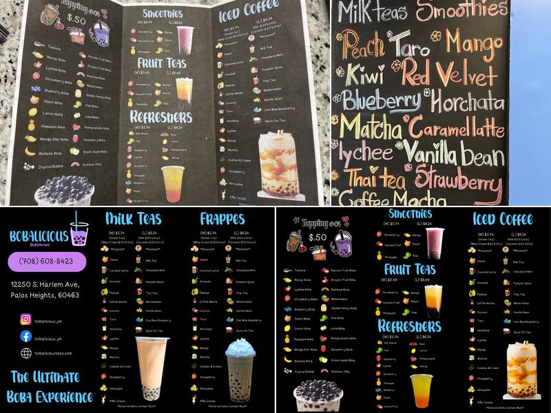 Bobalicious Menu