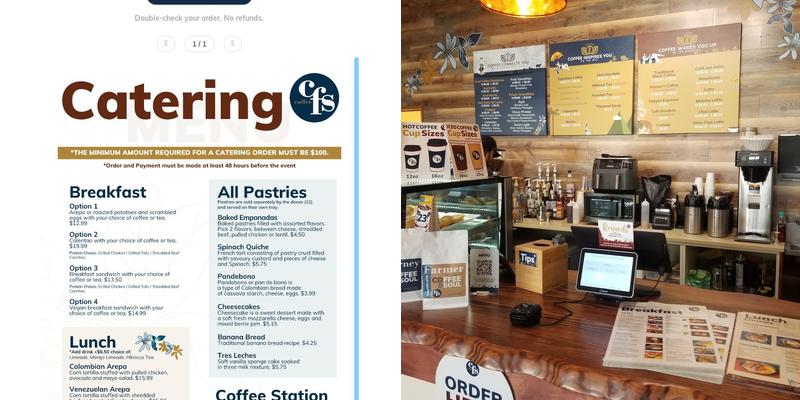 CFS Coffee For The Soul, Oak Brook Menu