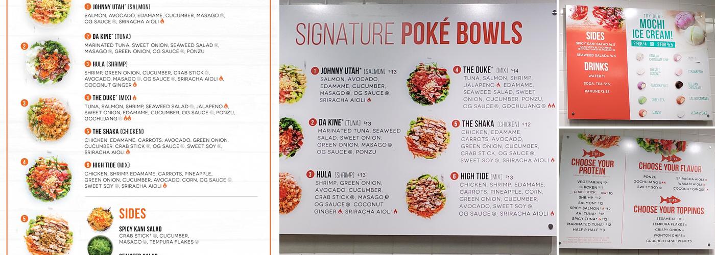 Poke Bros. Menu