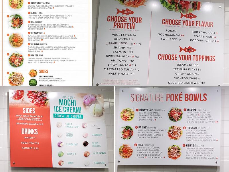 Poke Bros. Menu